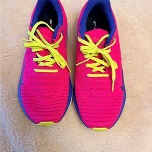 Nike React Infinity Run 4 Pink and Neon Yellow Women's Sneakers